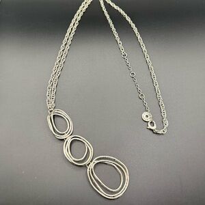 Karma Bella Light Silver Tone Linked Chain Necklace with Pendant